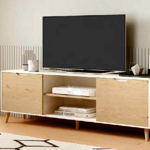 Mueble TV de 170x40 cm roble-gris antracita - Mubak