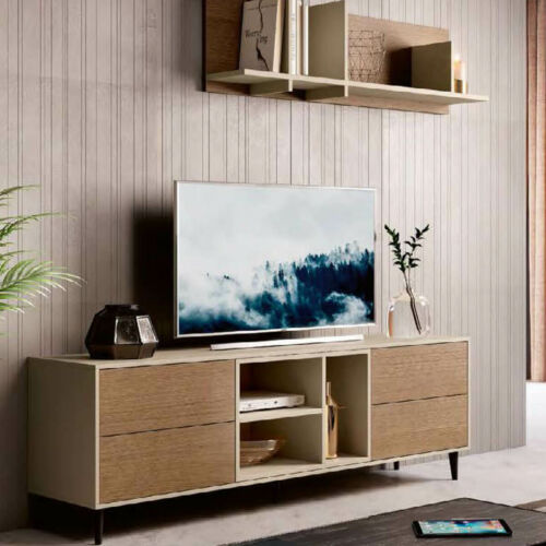 Mueble TV chapa de madera 162,2 cm