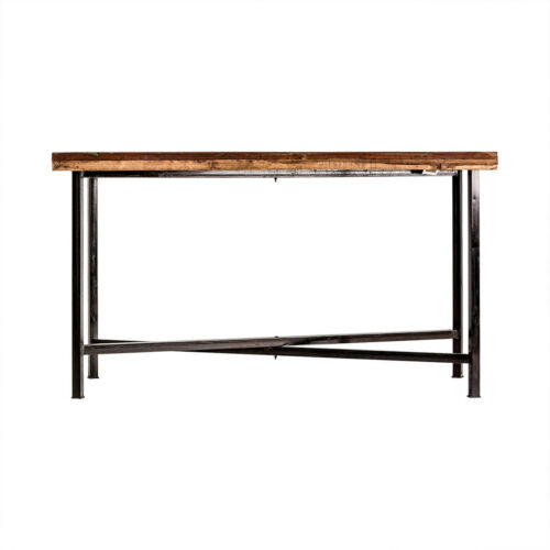 Mesa comedor rectangular mahogani y hierro
