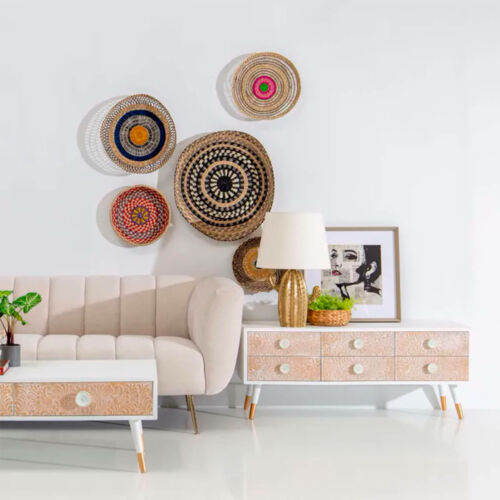 Mueble TV natural madera pino 120cm