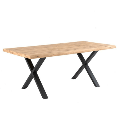 Mesa madera de roble y negro