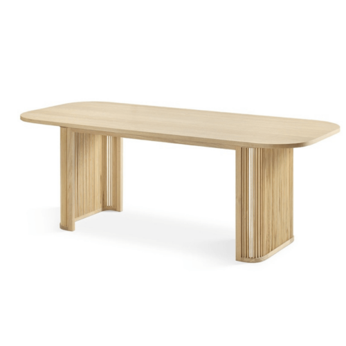 Mesa comedor madera natural 210cm