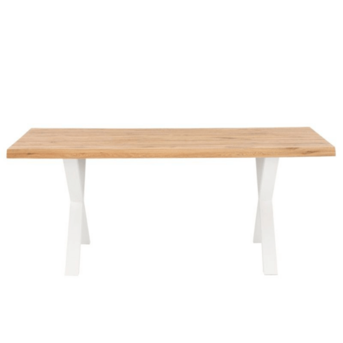 Mesa madera de roble y blanco
