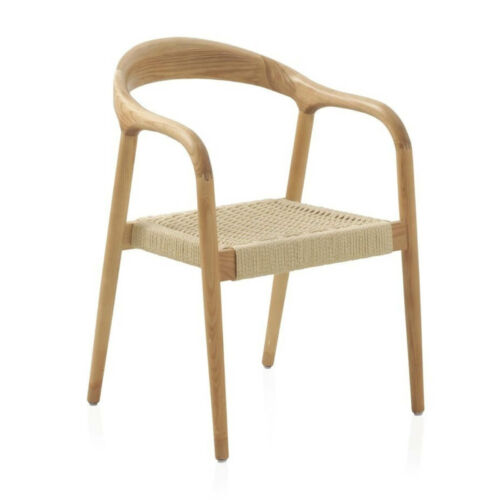 Silla madera fresno con asiento trenzado natural