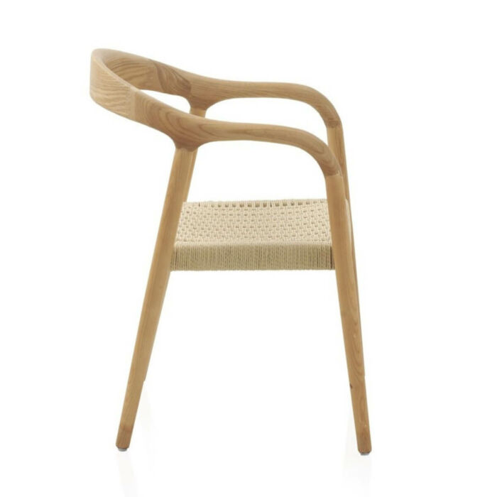 Silla madera fresno con asiento trenzado natural