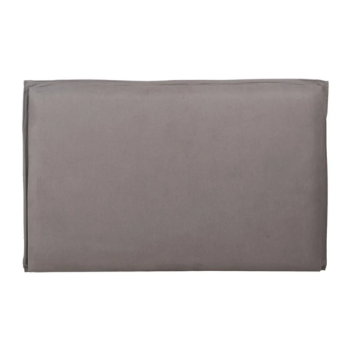 Cabecero taupe tejido 100% poliéster, desenfundable, lavable y con relleno de foam. Diseño elegante y con carácter. ¡Dale un toque personal a tu cama!