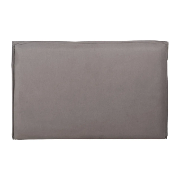 Cabecero taupe tejido 100% poliéster, desenfundable, lavable y con relleno de foam. Diseño elegante y con carácter. ¡Dale un toque personal a tu cama!