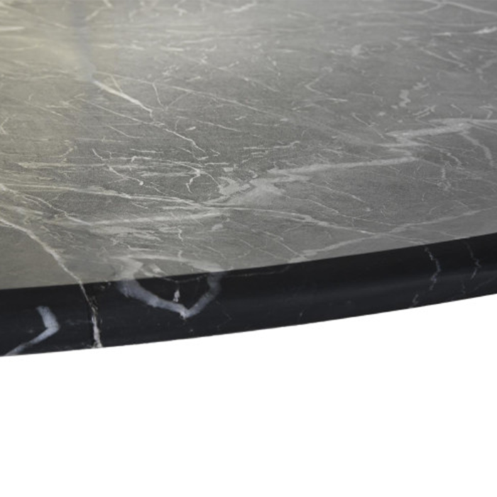 Mesa de comedor de metal y mármol - Imagen 6