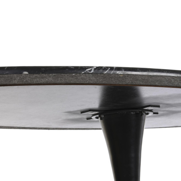 Mesa de comedor de metal y mármol - Imagen 4