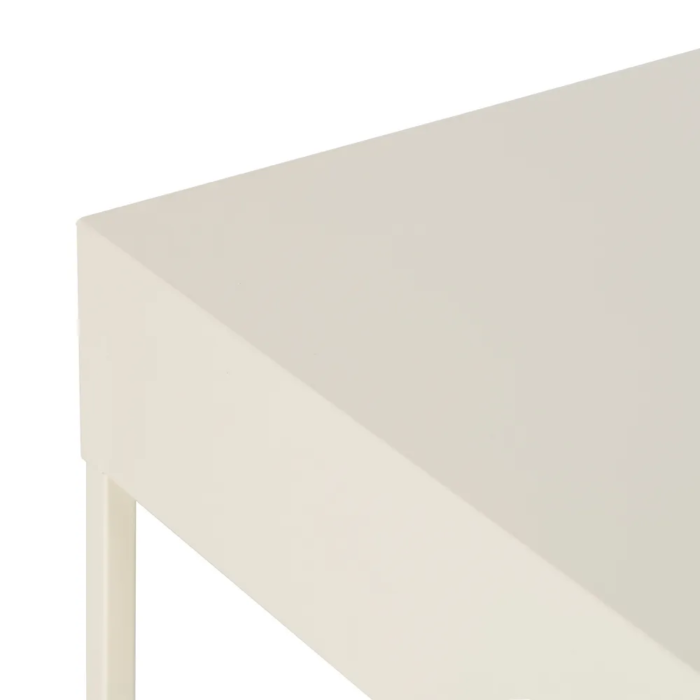 Mesita crema-acero - Imagen 2