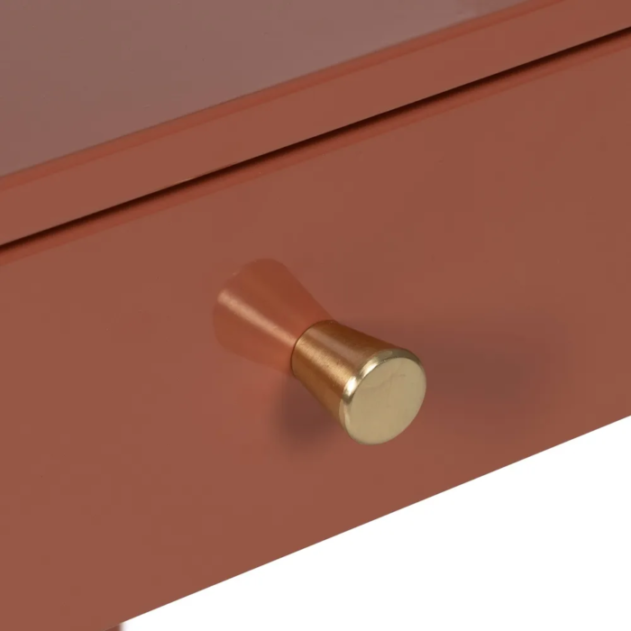 Mesita terracota-acero - Imagen 3