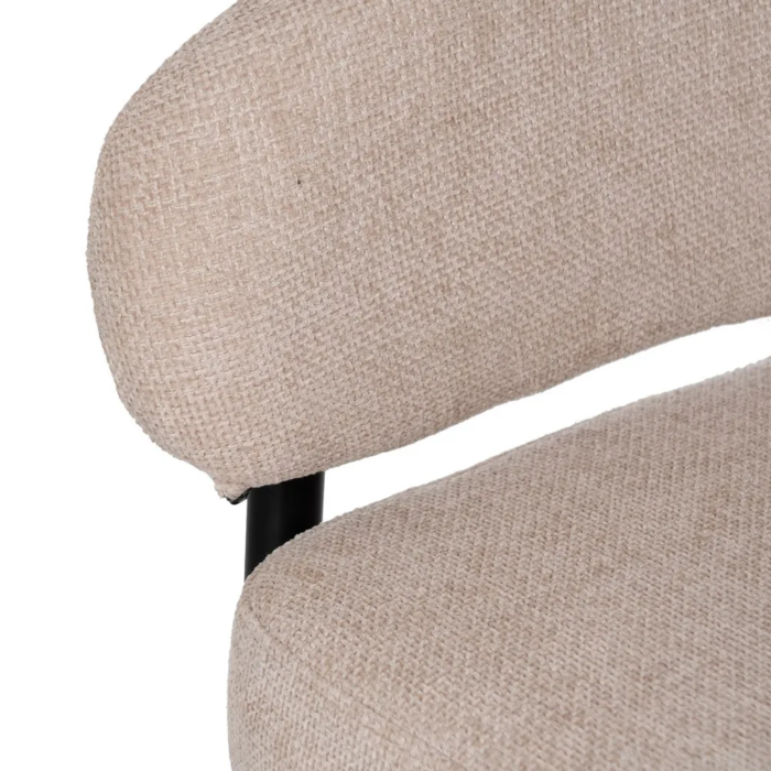 Silla Beige Tejido-Metal Contract - Imagen 11