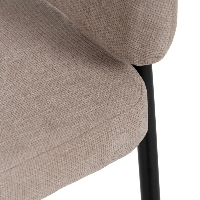 Silla Beige Tejido-Metal Contract - Imagen 10