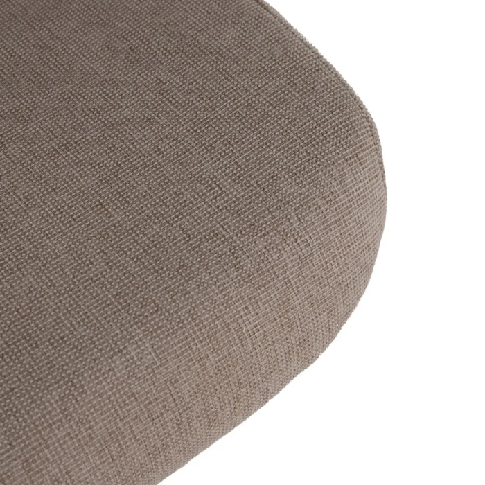 Silla de oficina beige con respaldo alto y ruedas - Imagen 2