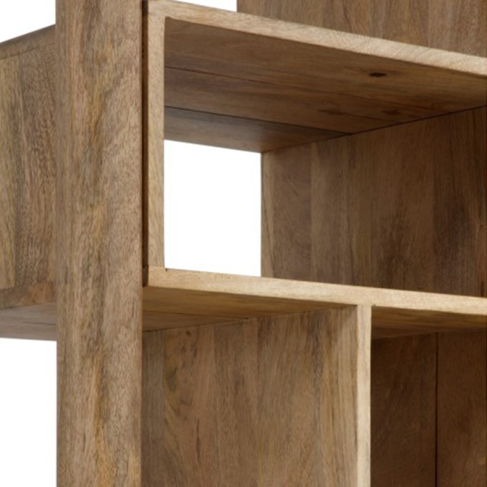 Librería madera de mango gris envejecido - Imagen 9