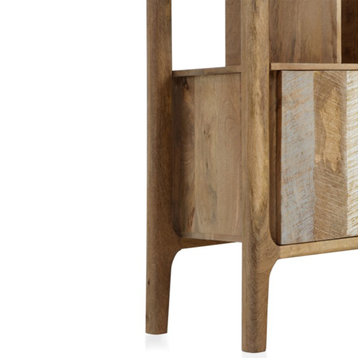 Librería madera de mango gris envejecido - Imagen 8