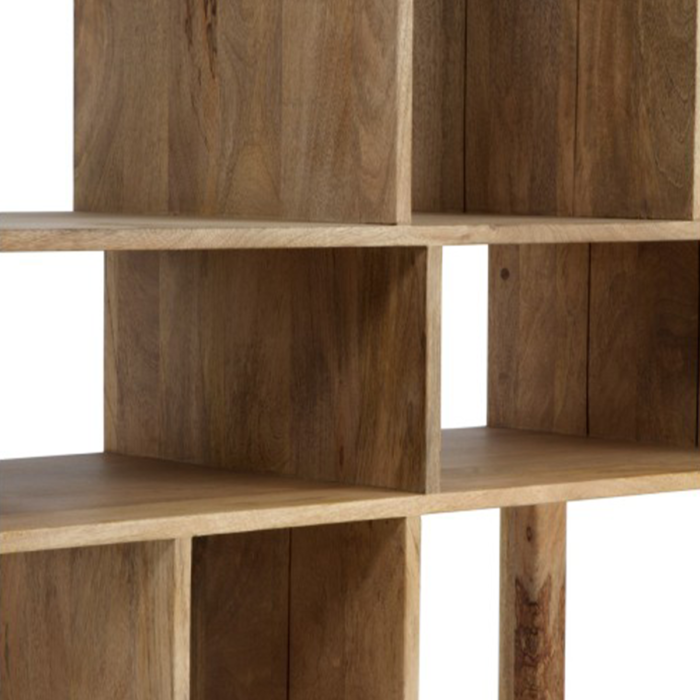 Librería madera de mango gris envejecido - Imagen 6
