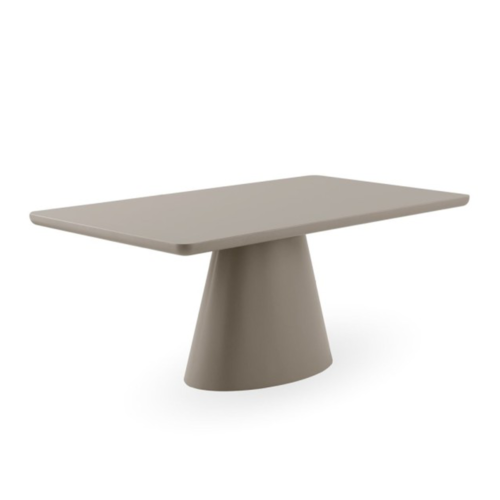 Mesa de comedor rectangular 120 cm MDF lacado en topo mate