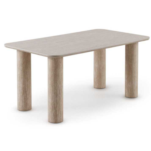 Mesa de comedor rectangular 200x100 en travertino