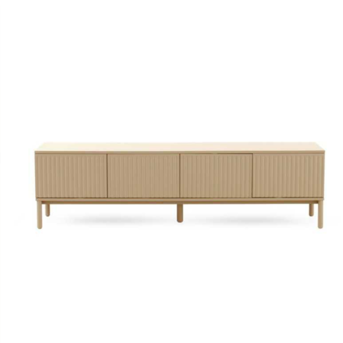 Mueble TV beige arena acanalado