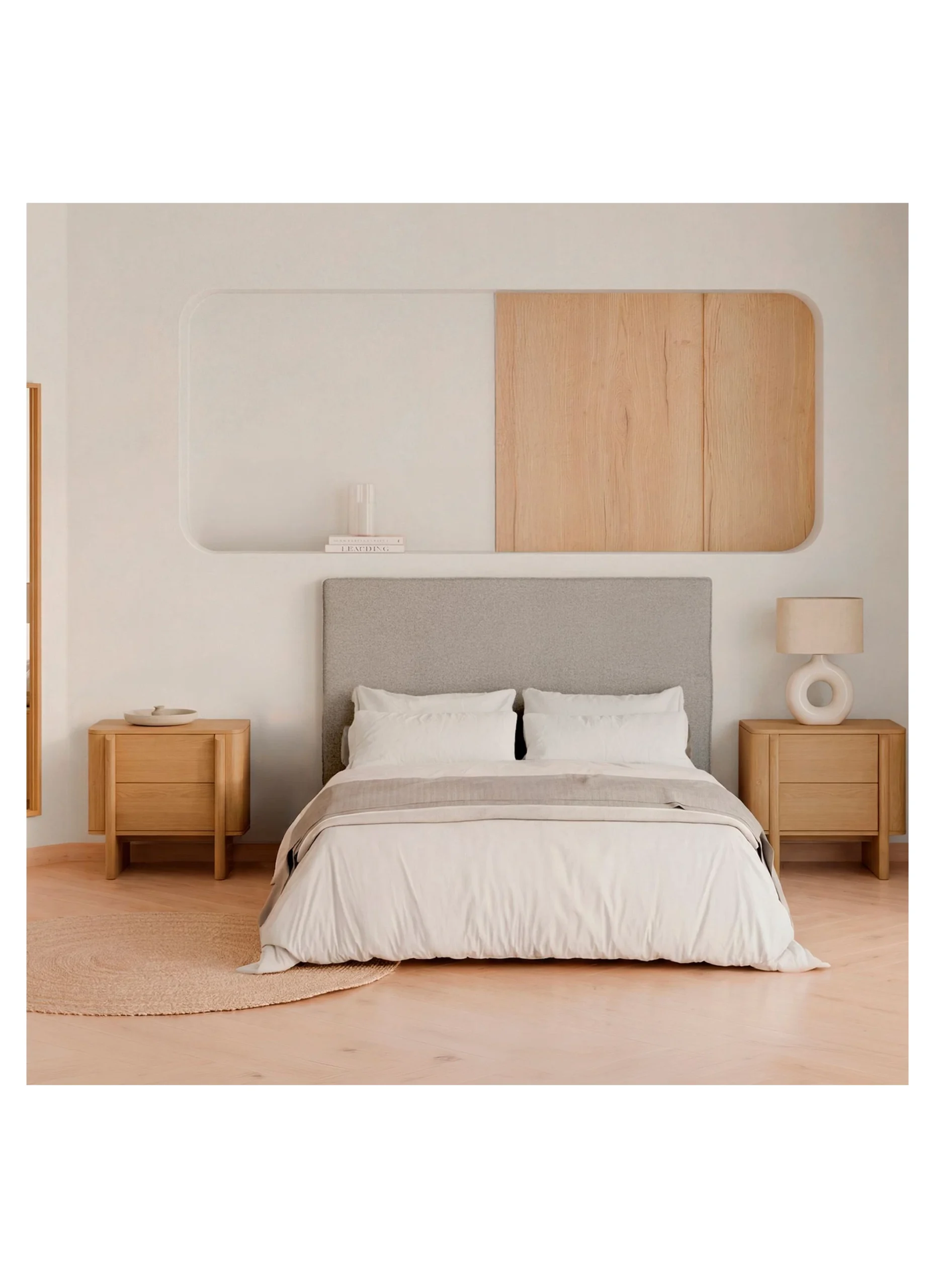 mesita de noche madera sidney