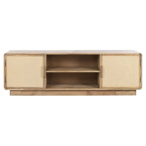mueble tv madera mango yute