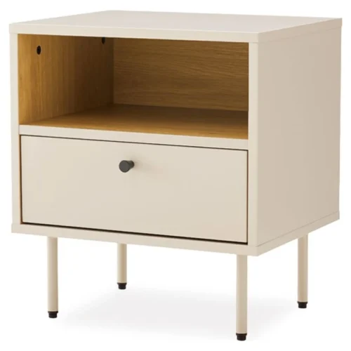 mesita de noche beige trento