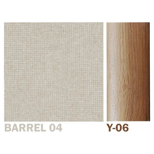 silla comedor tapizada beige metal