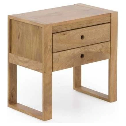 mesita noche madera mango natural