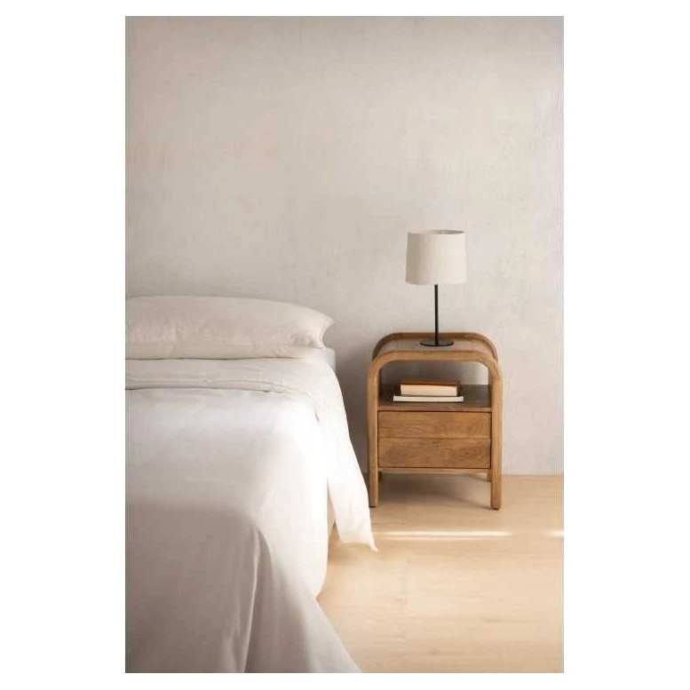 mesita noche madera mango natural