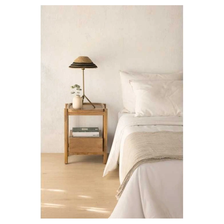 mesita noche madera mango natural