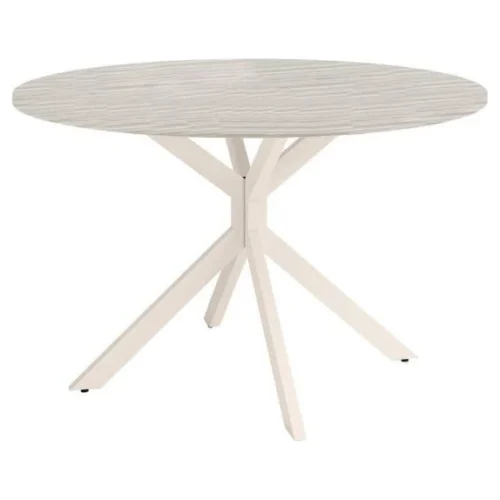 mesa comedor redonda marfil