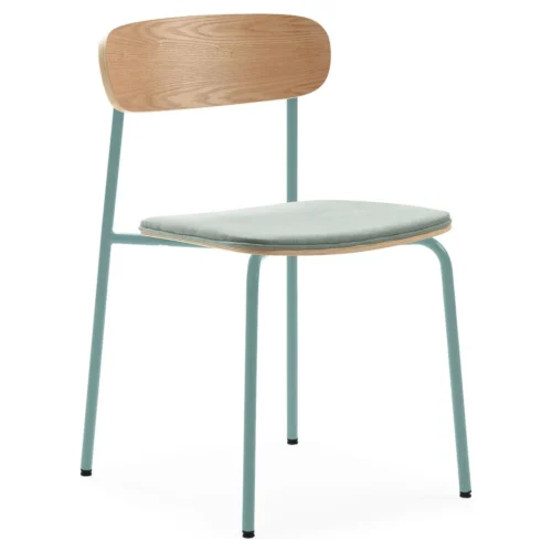 silla comedor verde aguamarina