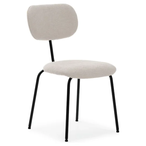 silla comedor tapizada beige