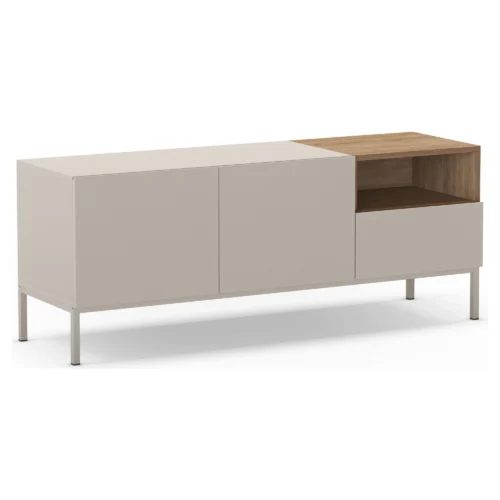 mueble tv cailin crema madera