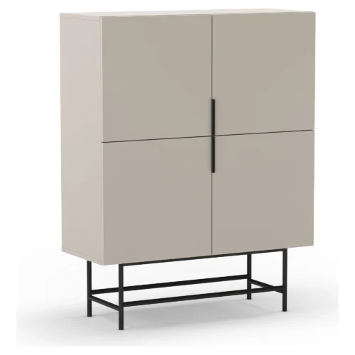 mueble auxiliar alto crema eldia