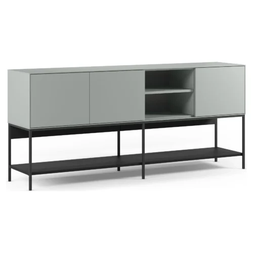 aparador amira verde negro metal