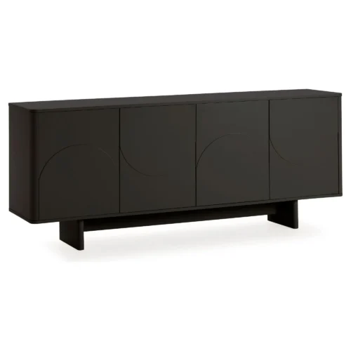 aparador negro solei 4 puertas