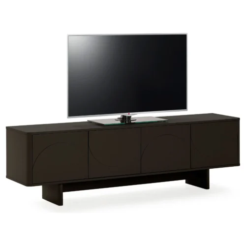mueble tv negro solei 180cm