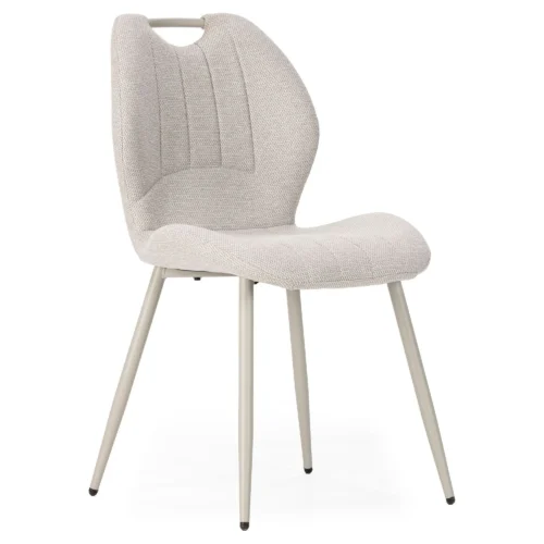 silla comedor tapizada beige