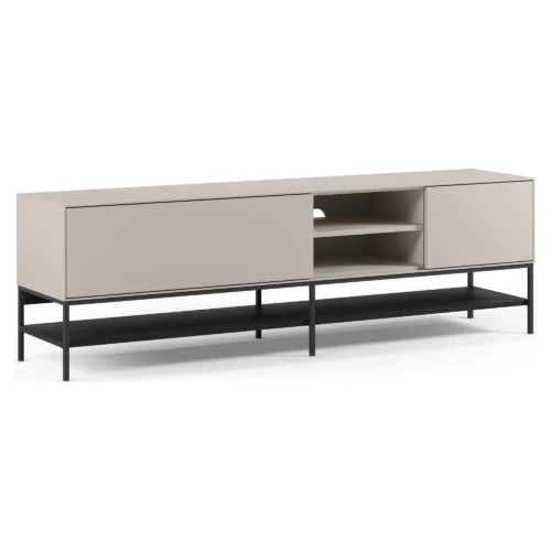 mueble tv amira crema negro