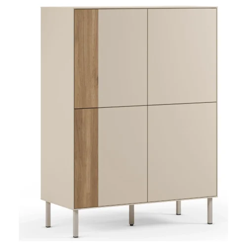 mueble auxiliar alto crema marina
