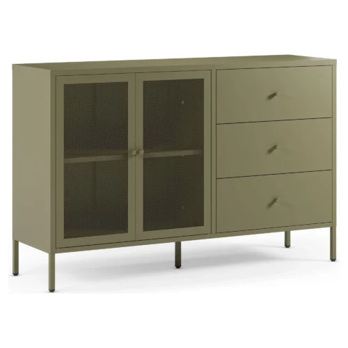 aparador metalico verde olive