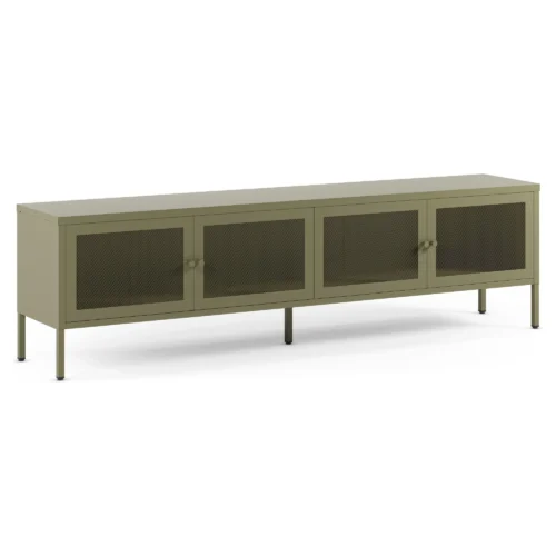 mueble tv metalico verde