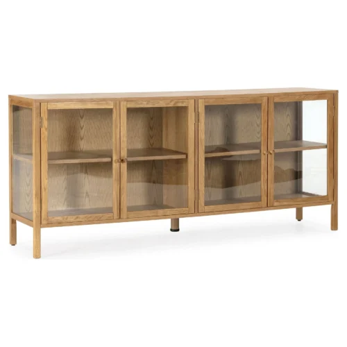 aparador roble cristal 180 cm