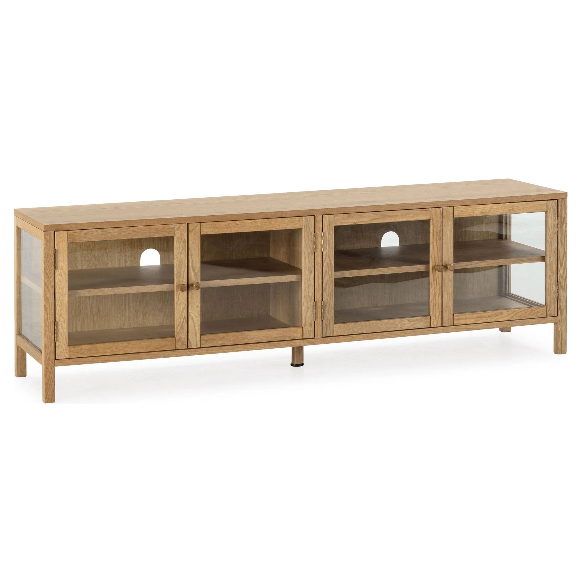 mueble TV roble cristal ceci