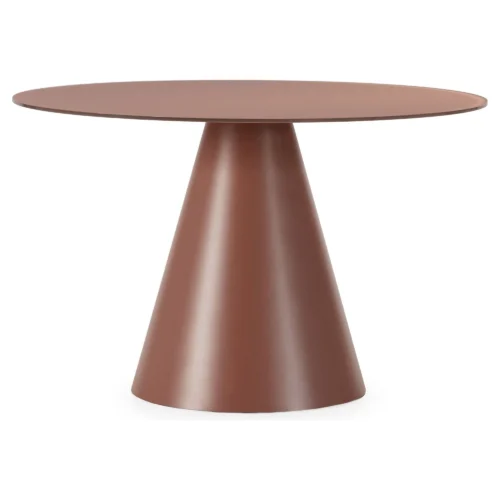 mesa comedor redonda terracota