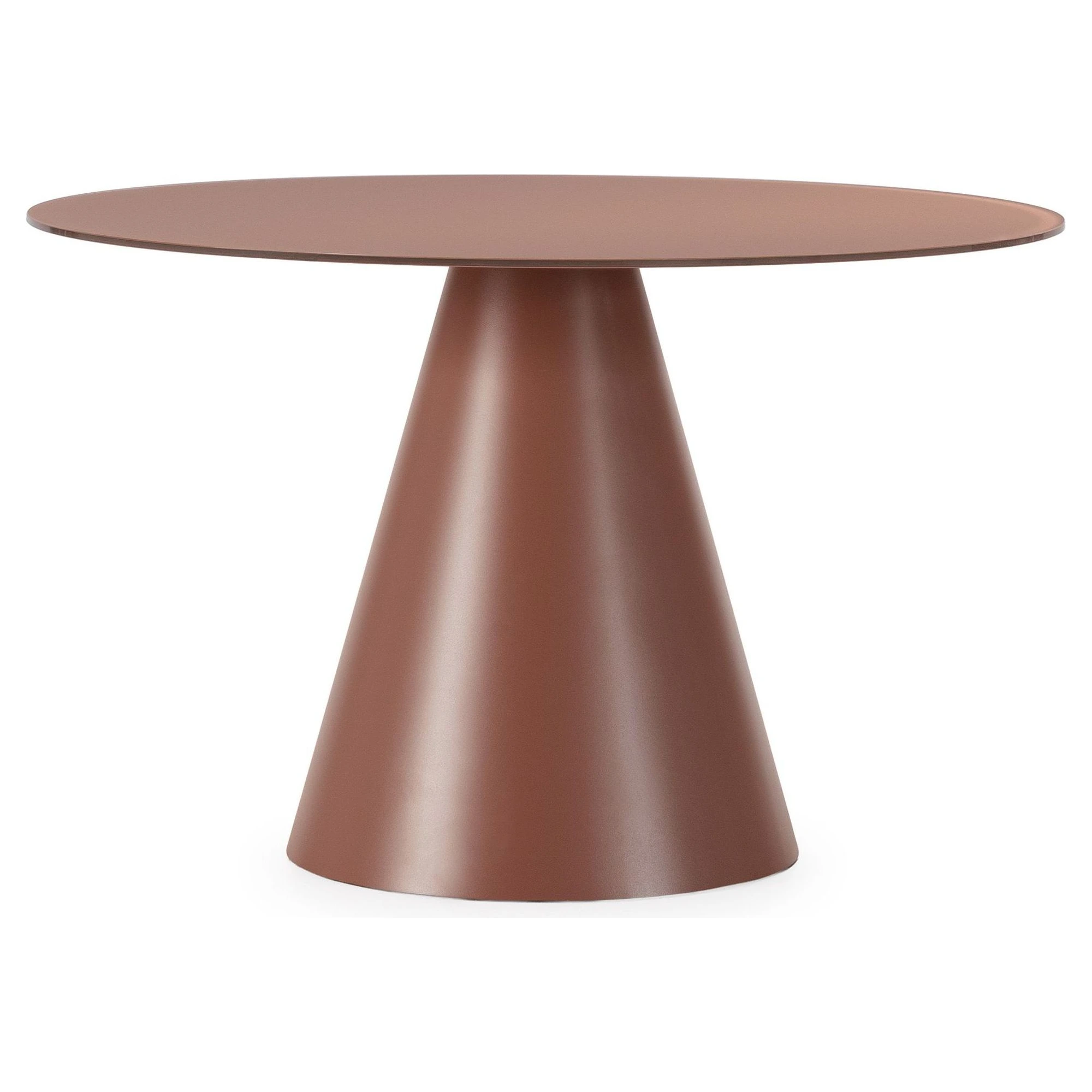 mesa comedor redonda terracota