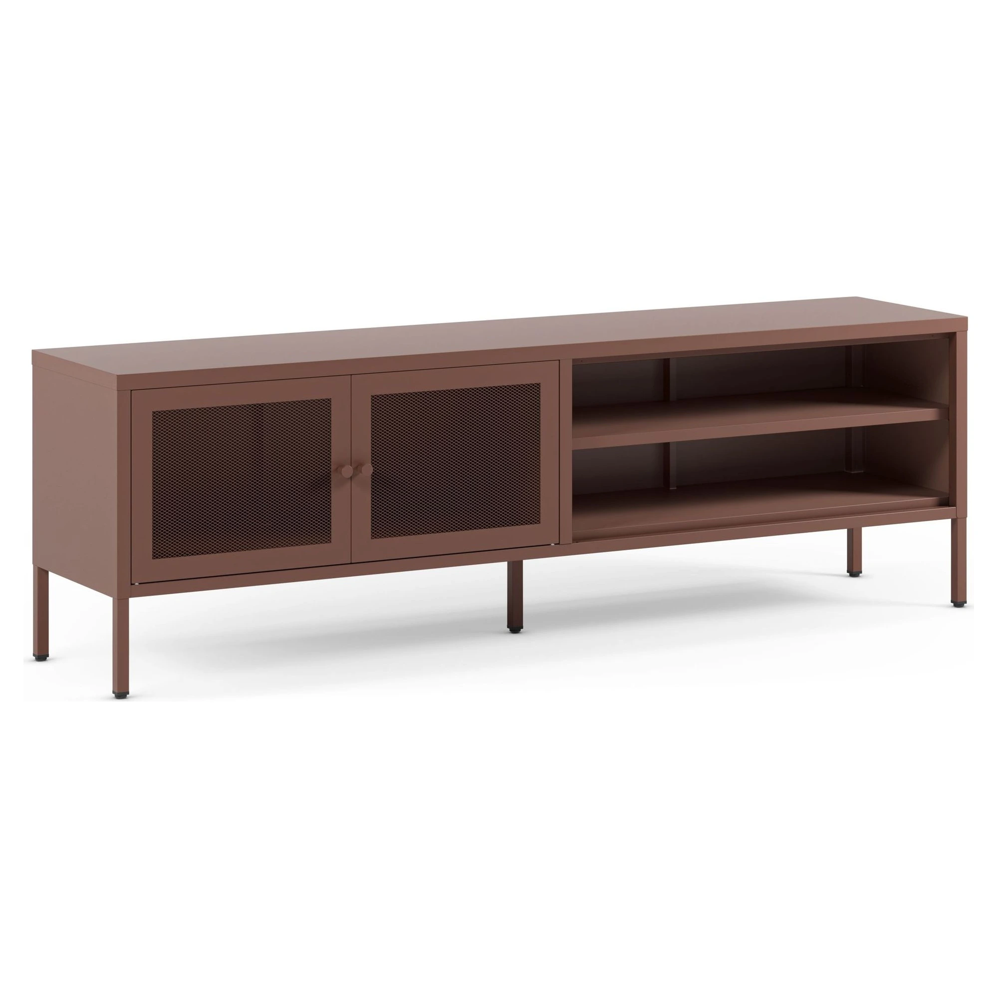 mueble tv metalico burdeos