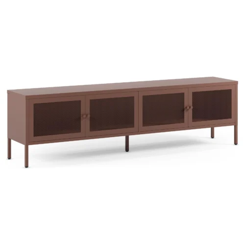 mueble tv metalico burdeos
